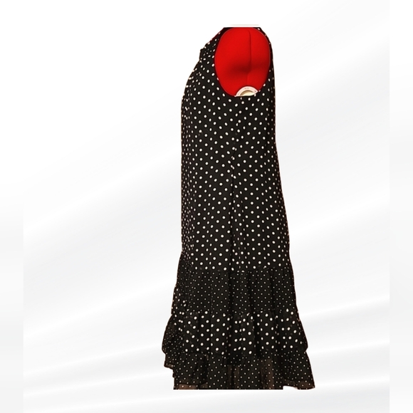 DARLING POLKADOT CHIFFON DRESS - Picture 4 of 7